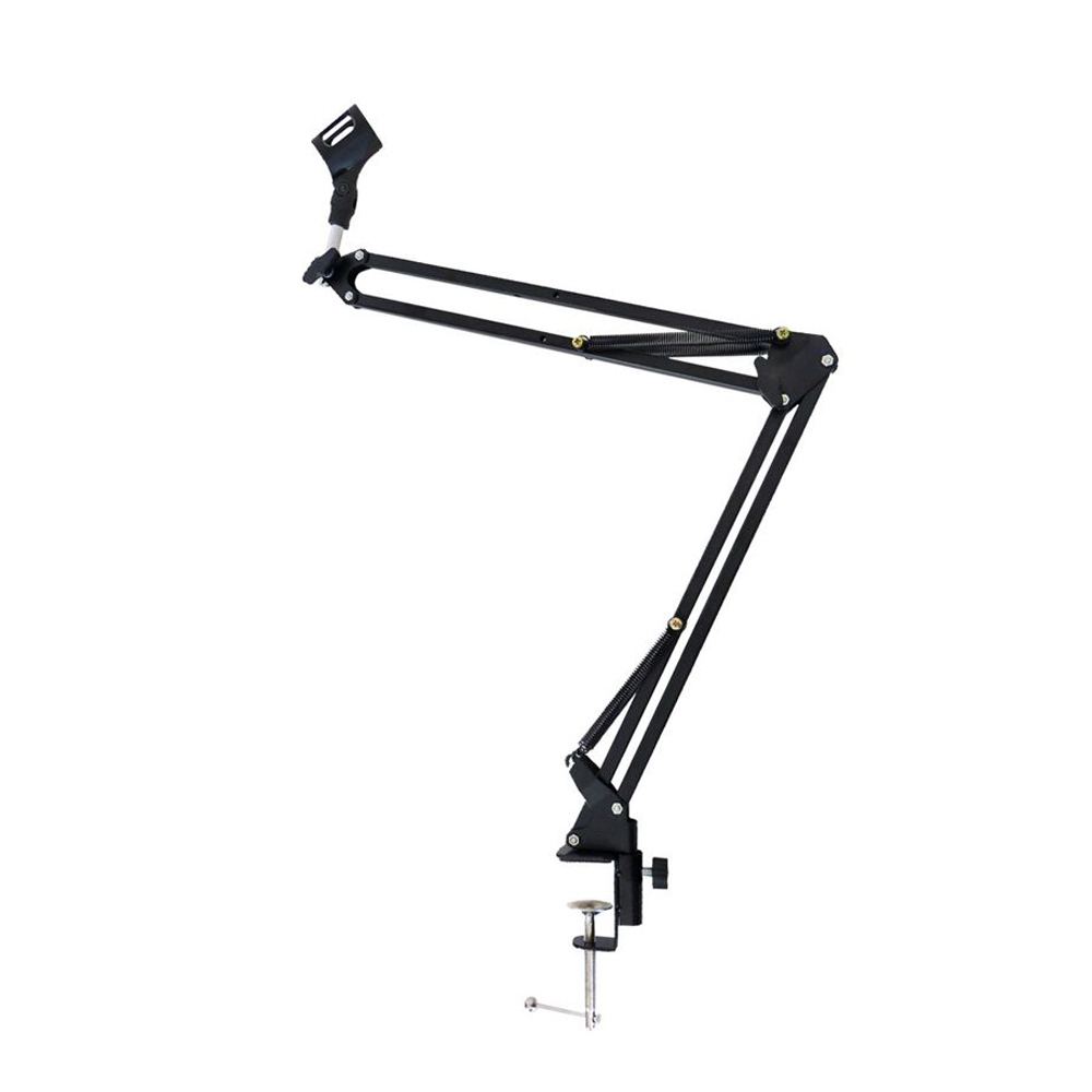 Microphone Shock Mount Universal - Foldable Metal Extendable Microphone Stand Bracket