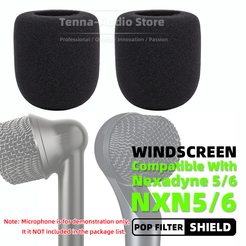 Microphone Pop Filter Foam Windscreen - SnapVox Compatible With SHURE NXN Nexadyne