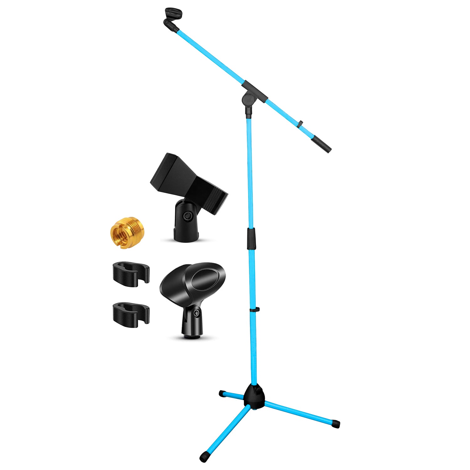 Microphone Stand Boom Arm Floor - 5 Core Tripod Mic Stand Adjustable