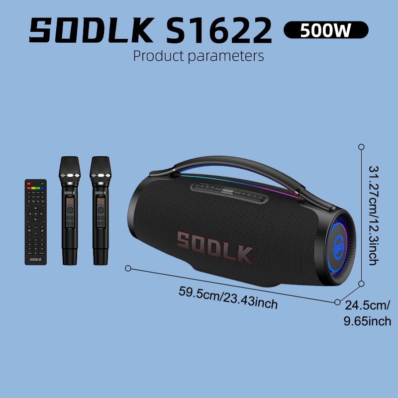 SODLK S1622 500W Outdoor Bluet - đánh giá và giá Karaoke Machine Portable With 2 Mic