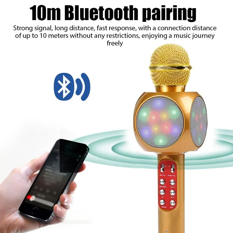 WS1816 Wireless Children Karao - đánh giá và giá Bluetooth Karaoke Microphone Handheld