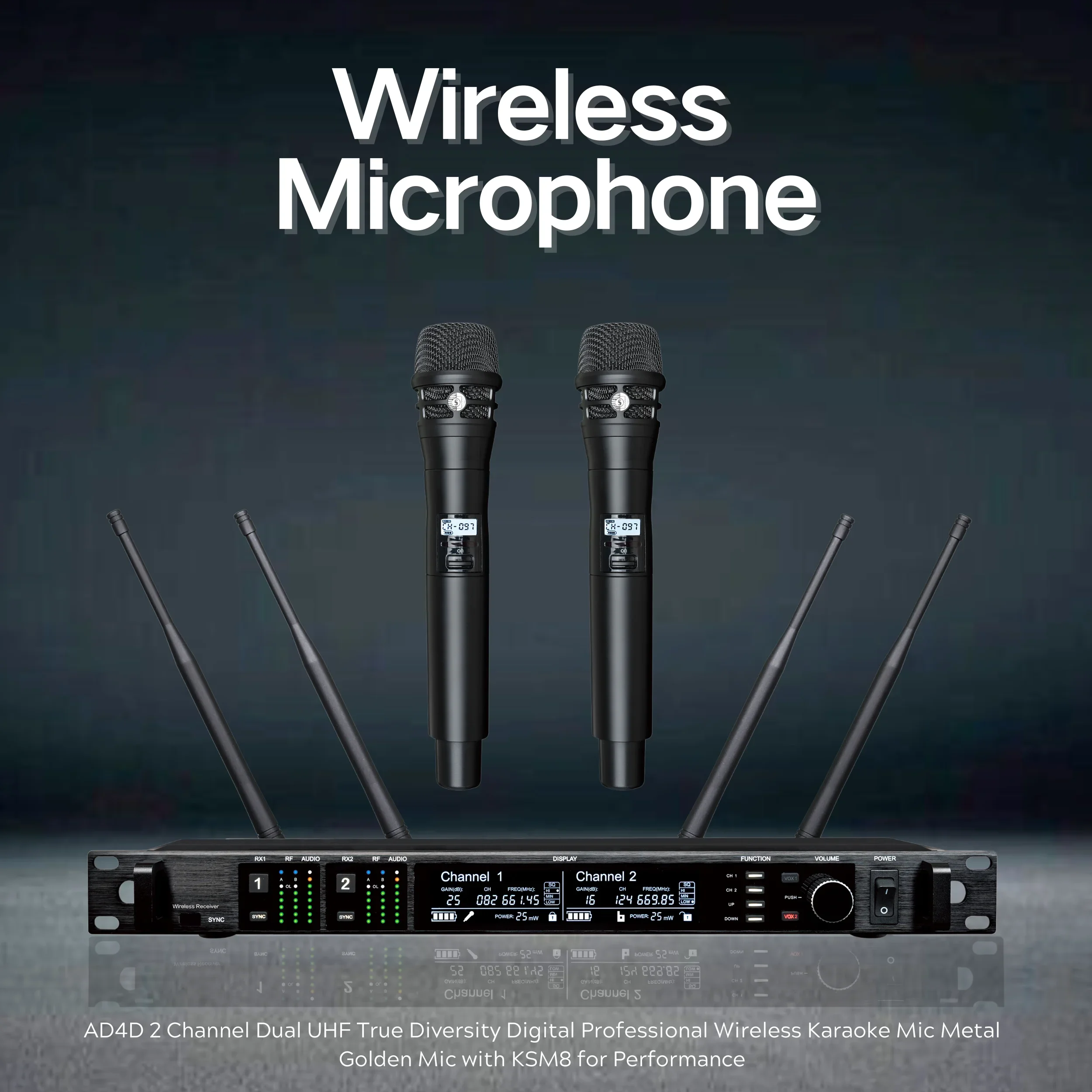 Best EIF AD4D Handheld Lavalie - đánh giá và giá Wireless Lavalier Microphone Dual Receiver