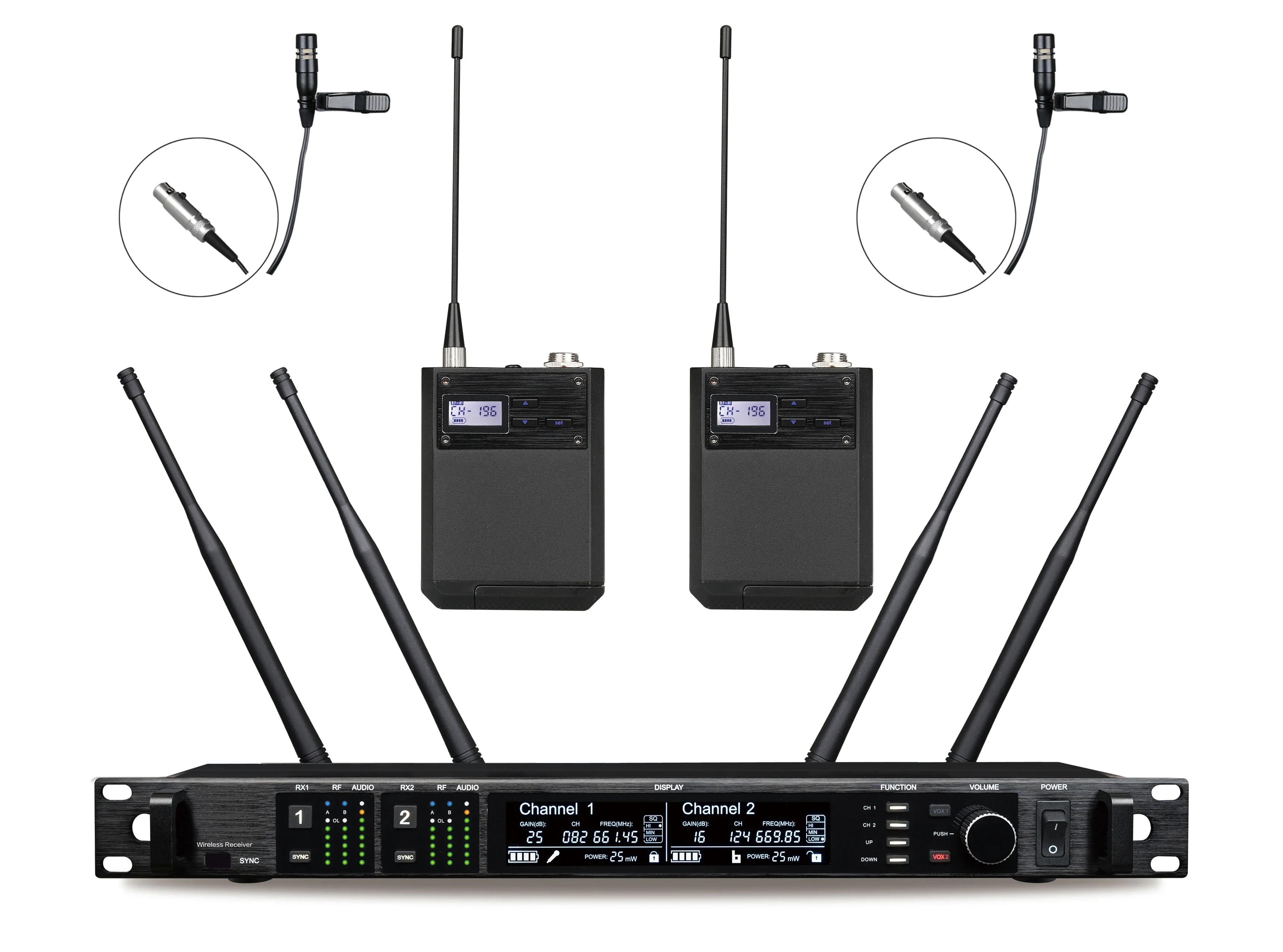 Best EIF AD4D Handheld Lavalie - đánh giá và giá Wireless Lavalier Microphone Dual Receiver