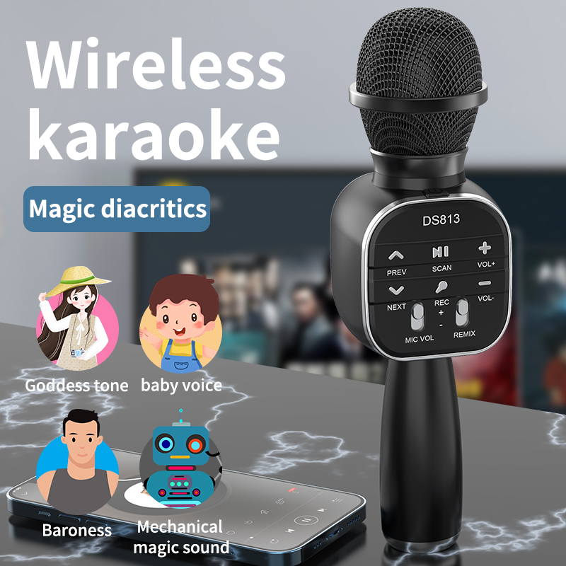DS813 Không Dây Micro Hát Kara - đánh giá và giá Bluetooth Karaoke Microphone Handheld
