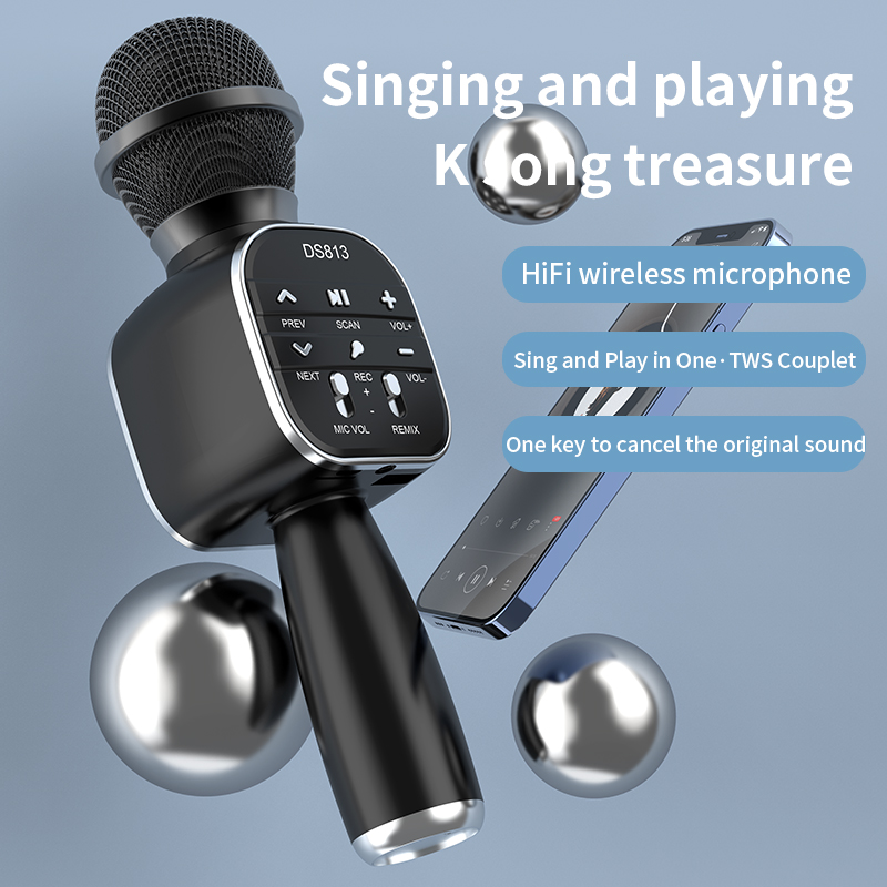 DS813 Không Dây Micro Hát Kara - đánh giá và giá Bluetooth Karaoke Microphone Handheld