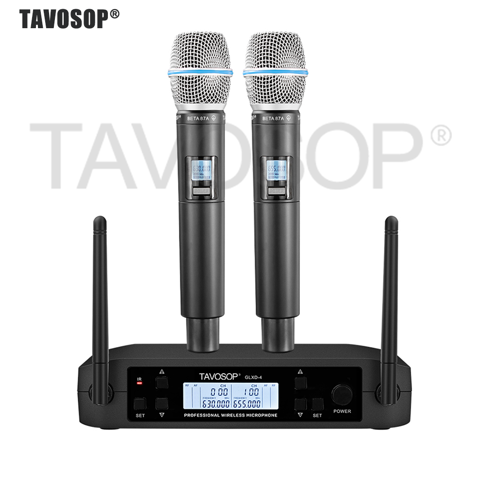 TAVOSOP GL-B87 Professional Du - đánh giá và giá Uhf Wireless Microphone System Dual Channel