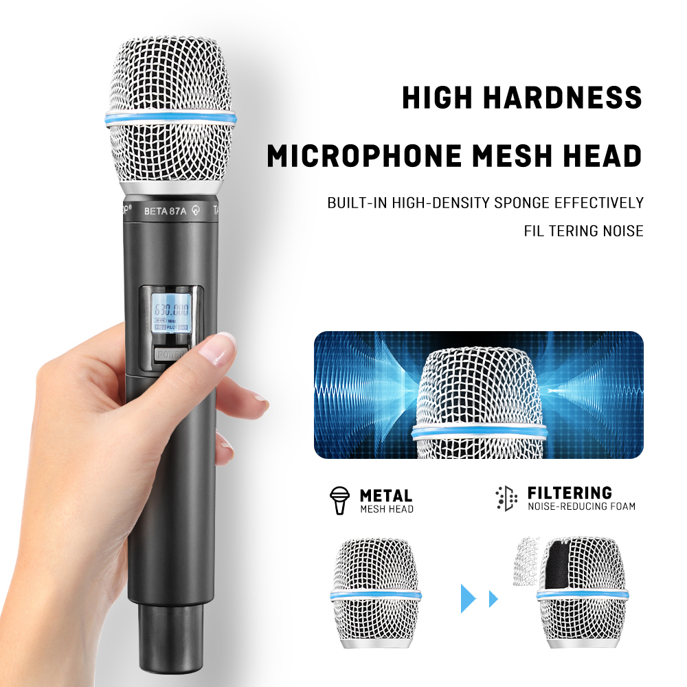 TAVOSOP GL-B87 Professional Du - đánh giá và giá Uhf Wireless Microphone System Dual Channel