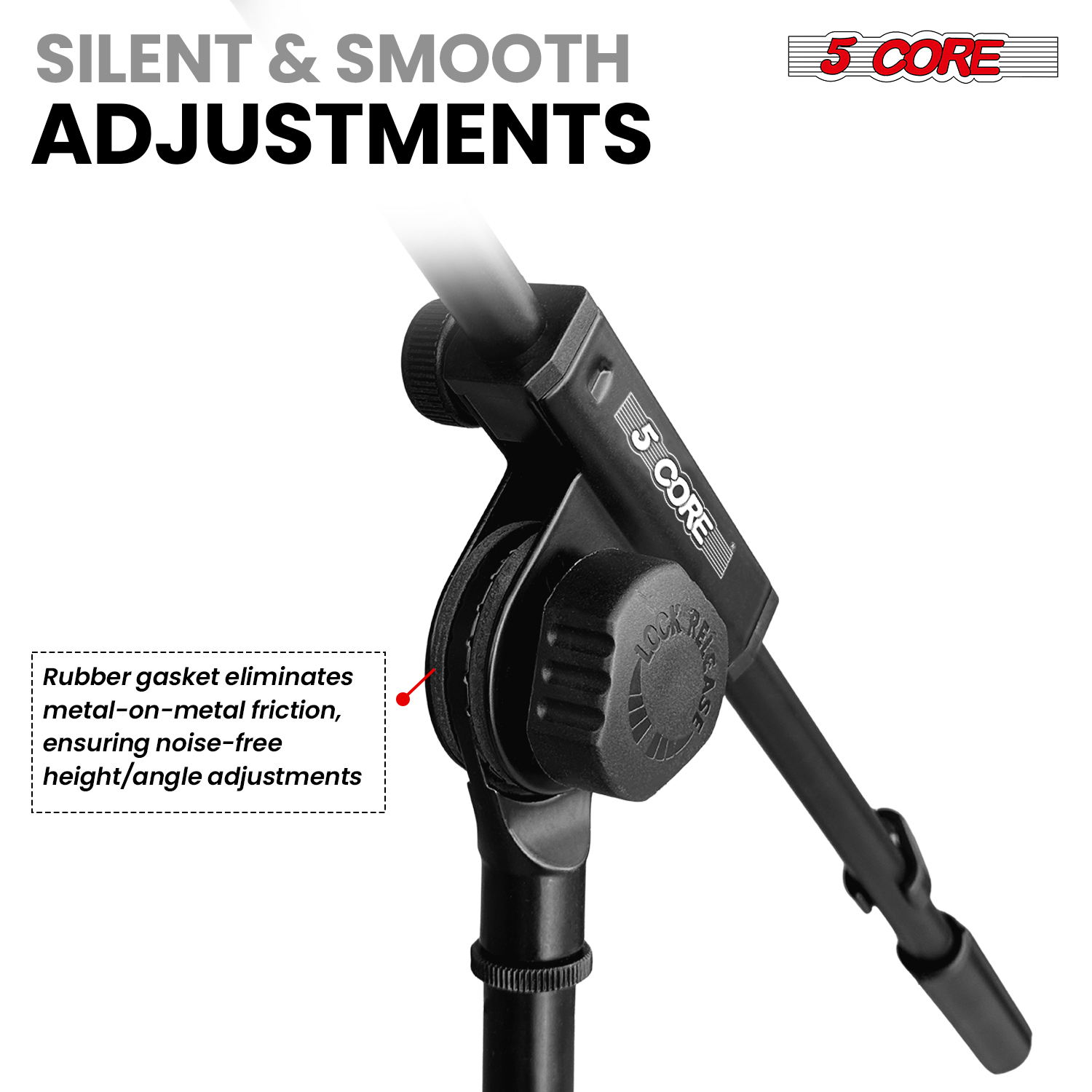 5 Core Mic Stand Adjustable Mi - đánh giá và giá Microphone Stand Boom Arm Floor