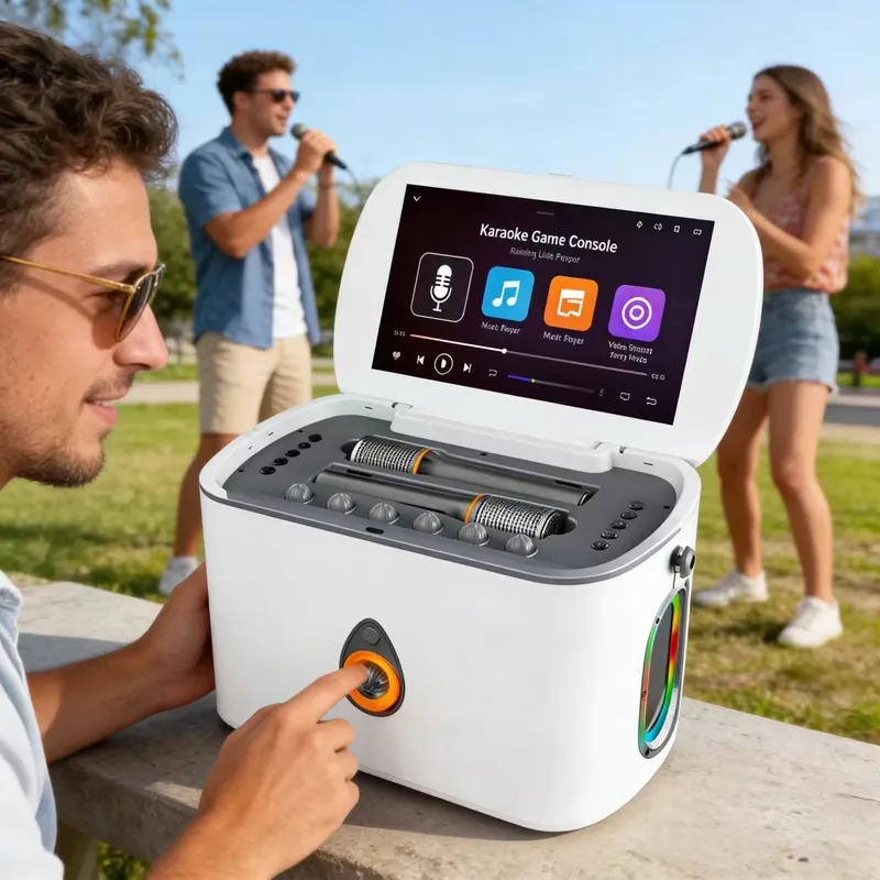 Portable Bluetooth Speaker wit - đánh giá và giá Karaoke Machine Portable With 2 Mic