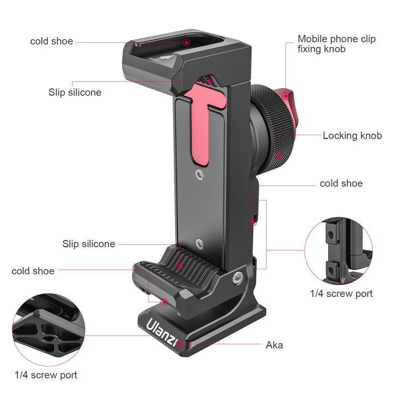 Ulanzi ST-27 Phone Holder Meta - đánh giá và giá Microphone Shock Mount Universal