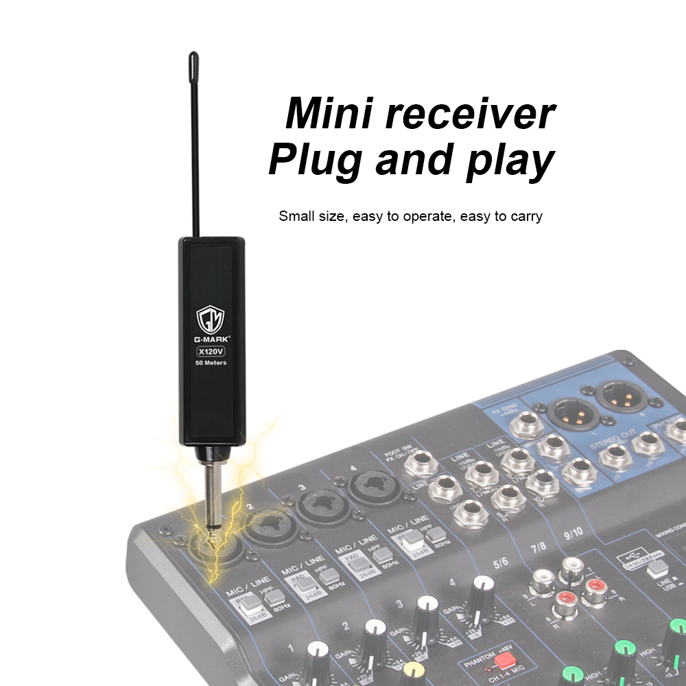 Microphone G-MARK X110V Wirele - đánh giá và giá Rechargeable Wireless Mic Lithium Battery