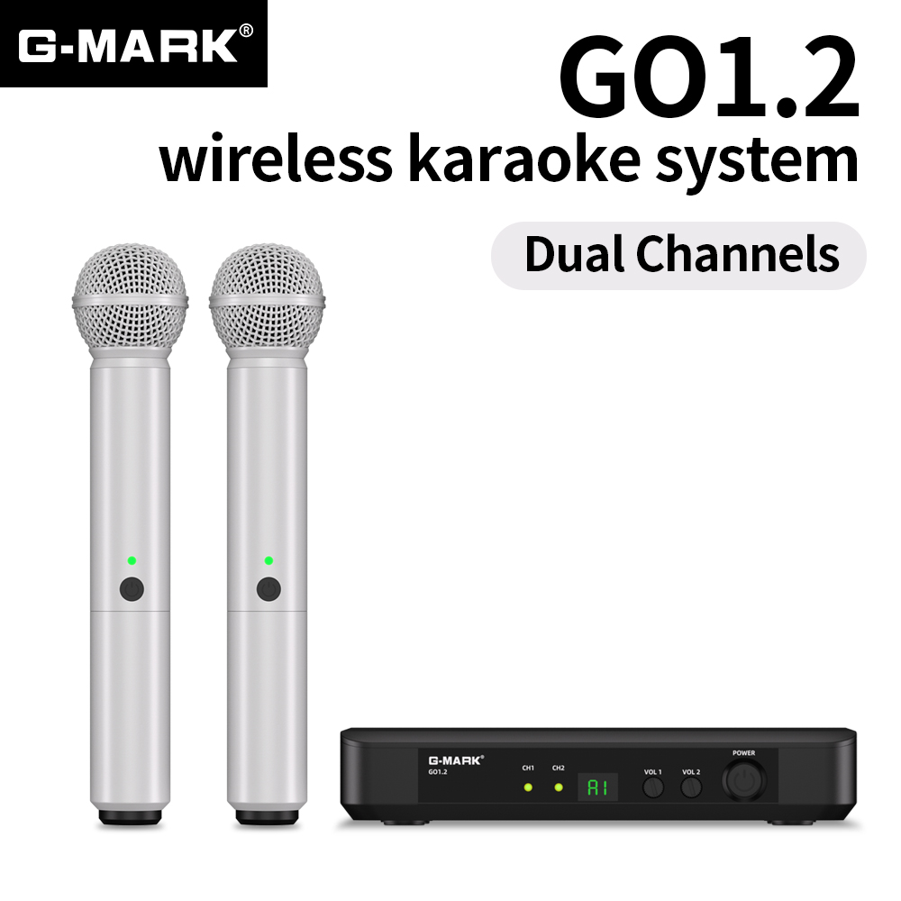 Wireless Microphone G-MARK UHF - đánh giá và giá Rechargeable Wireless Mic Lithium Battery