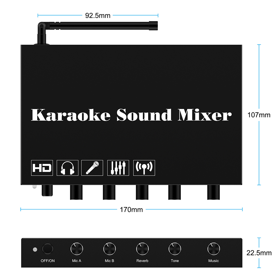 HDMI Karaoke Player Mixer Home - đánh giá và giá Karaoke Amplifier Mixer Bluetooth