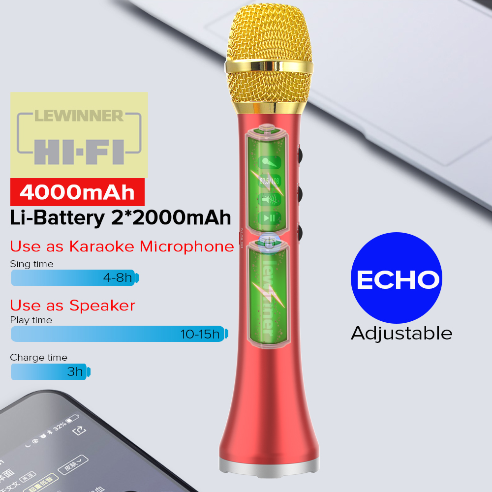 Lewinner L-698D Chuyên Nghiệp  - đánh giá và giá Bluetooth Karaoke Microphone Handheld