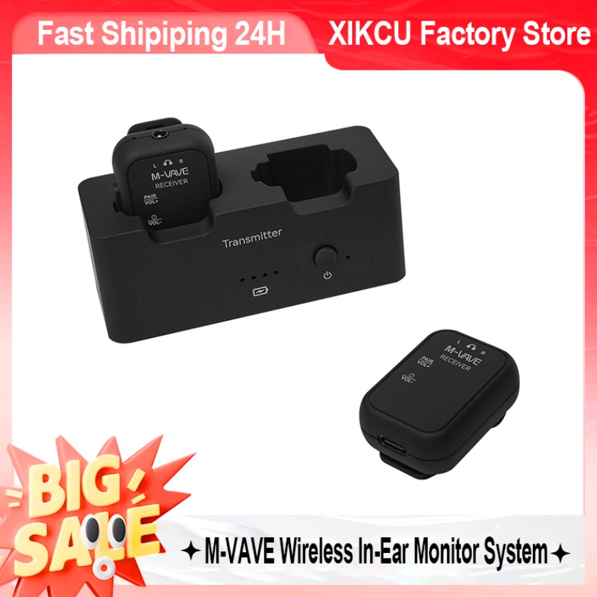 M-VAVE SWS12 Dual Receiver Wir - đánh giá và giá Wireless Lavalier Microphone Dual Receiver