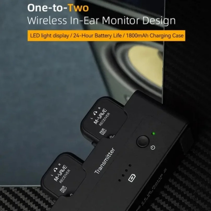 M-VAVE SWS12 Dual Receiver Wir - đánh giá và giá Wireless Lavalier Microphone Dual Receiver