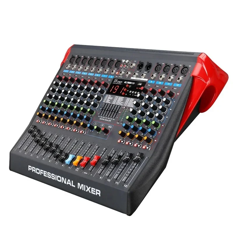 LXR12 12-Channel Bluetooth Dig - đánh giá và giá Karaoke Amplifier Mixer Bluetooth