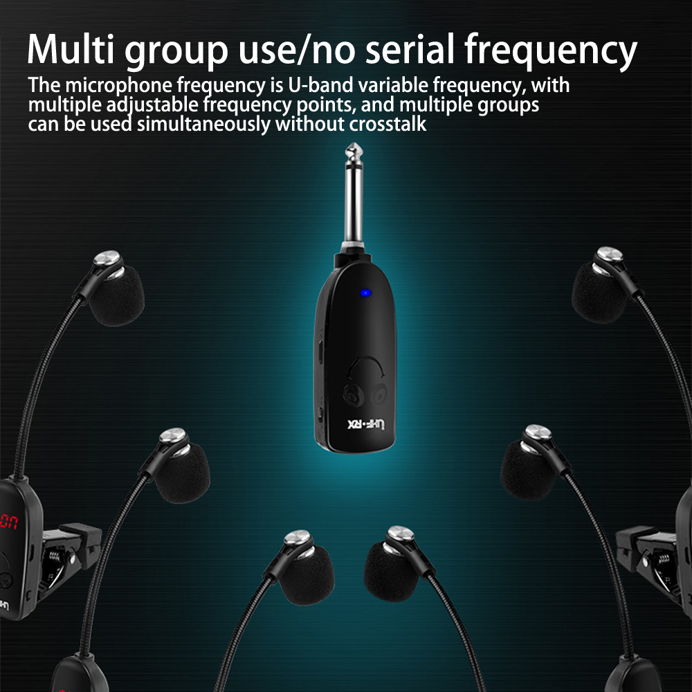Saxofone Wireless Microphone M - đánh giá và giá Wireless Lavalier Microphone Dual Receiver