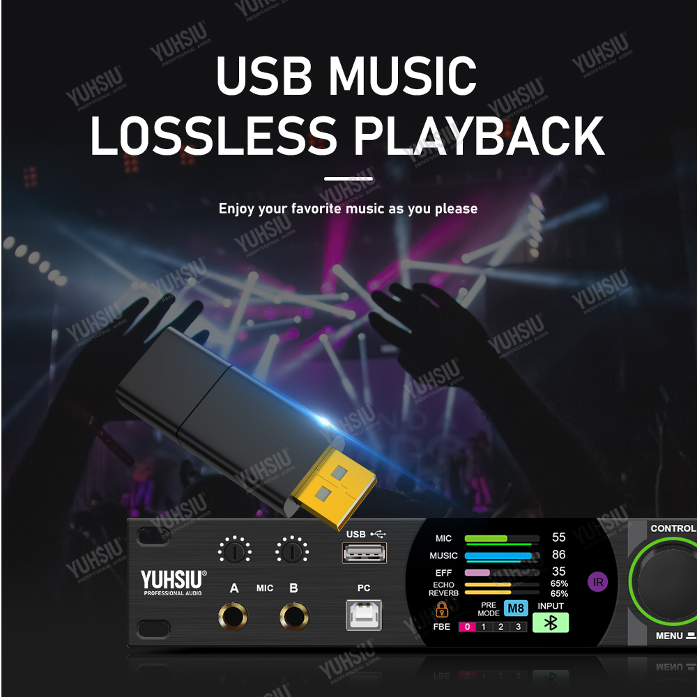 YUHSIU Karaoke Digital Effects - đánh giá và giá Karaoke Amplifier Mixer Bluetooth