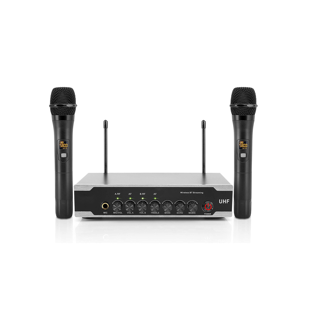 Portable Handheld Metal UHF Wi - đánh giá và giá Uhf Wireless Microphone System Dual Channel