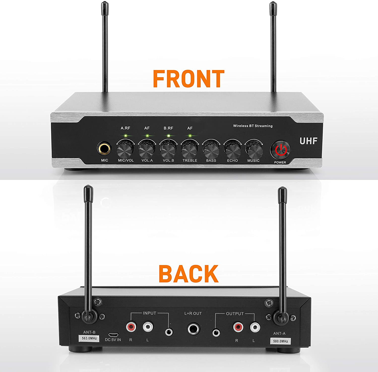 Portable Handheld Metal UHF Wi - đánh giá và giá Uhf Wireless Microphone System Dual Channel