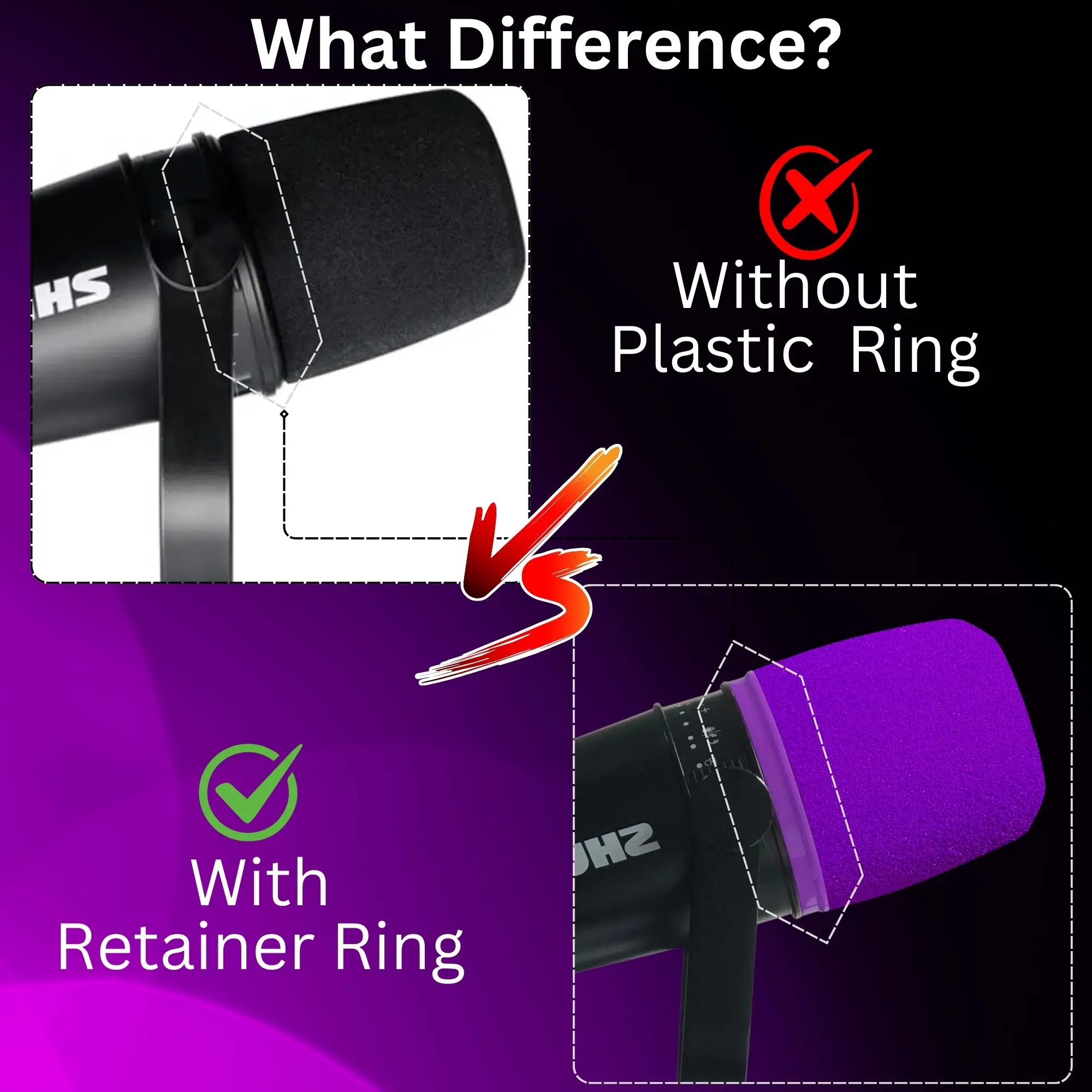MV7 Foam for Shure MV7, MV7i,  - đánh giá và giá Microphone Pop Filter Foam Windscreen