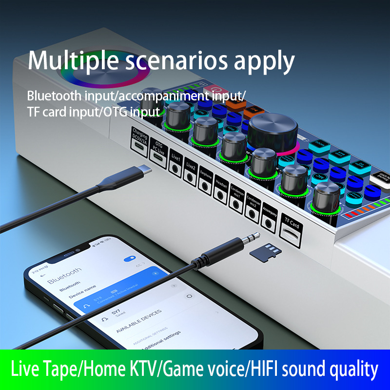 SY8 Live Broadcast Sound Card  - đánh giá và giá Karaoke Machine Portable With 2 Mic