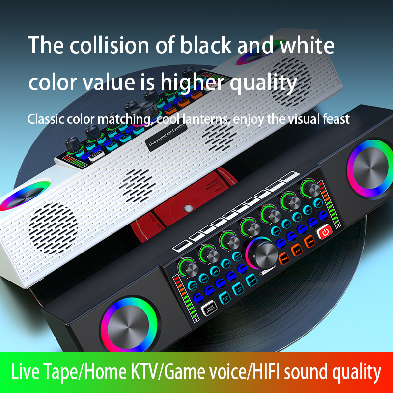 SY8 Live Broadcast Sound Card  - đánh giá và giá Karaoke Machine Portable With 2 Mic