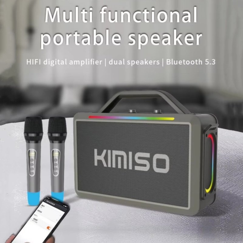 Original KIMISO KMS-252 Portab - đánh giá và giá Karaoke Machine Portable With 2 Mic
