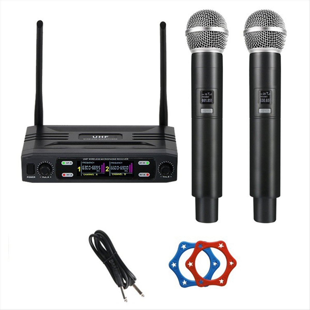 T1584C-Dual Channel Profession - đánh giá và giá Uhf Wireless Microphone System Dual Channel