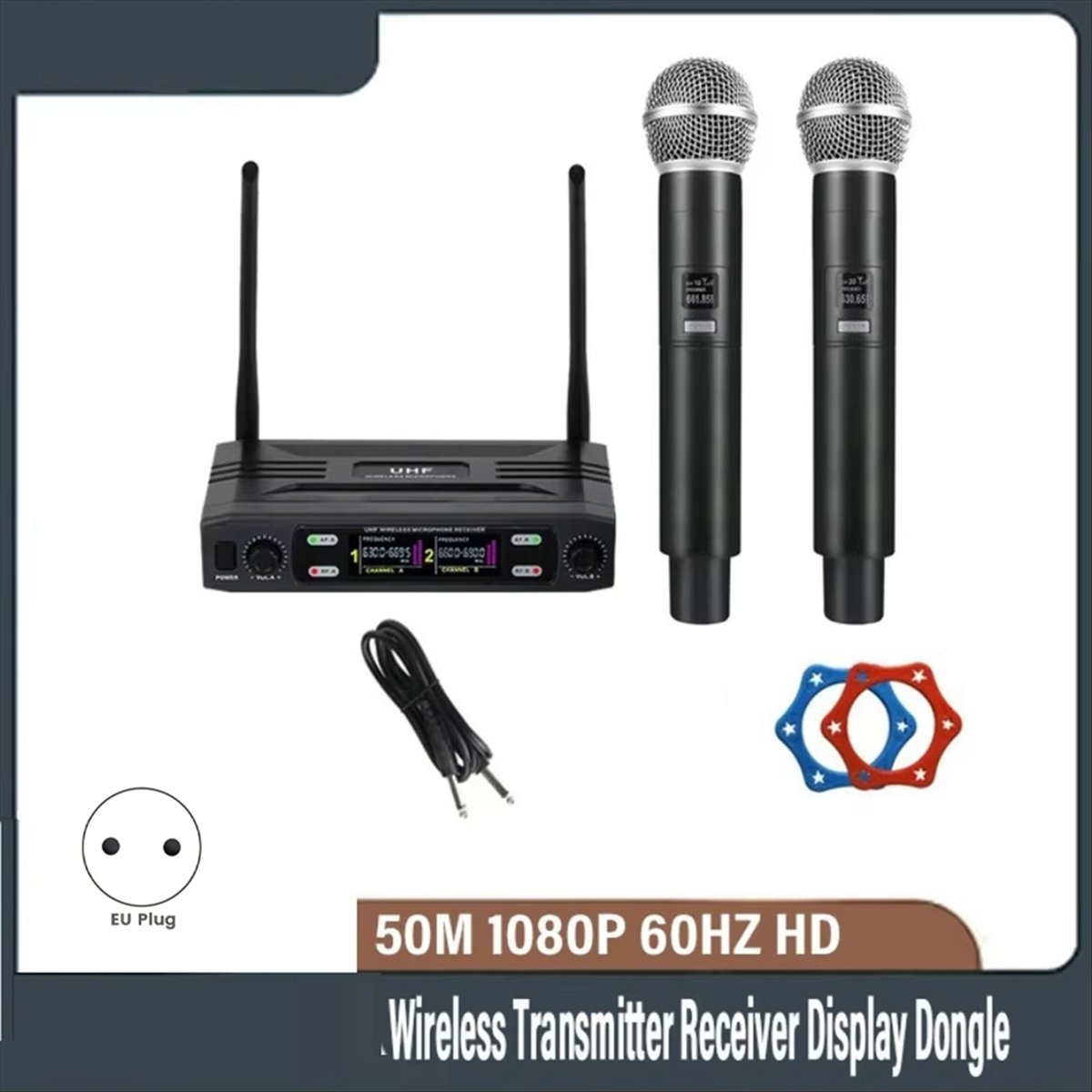 T1584C-Dual Channel Profession - đánh giá và giá Uhf Wireless Microphone System Dual Channel