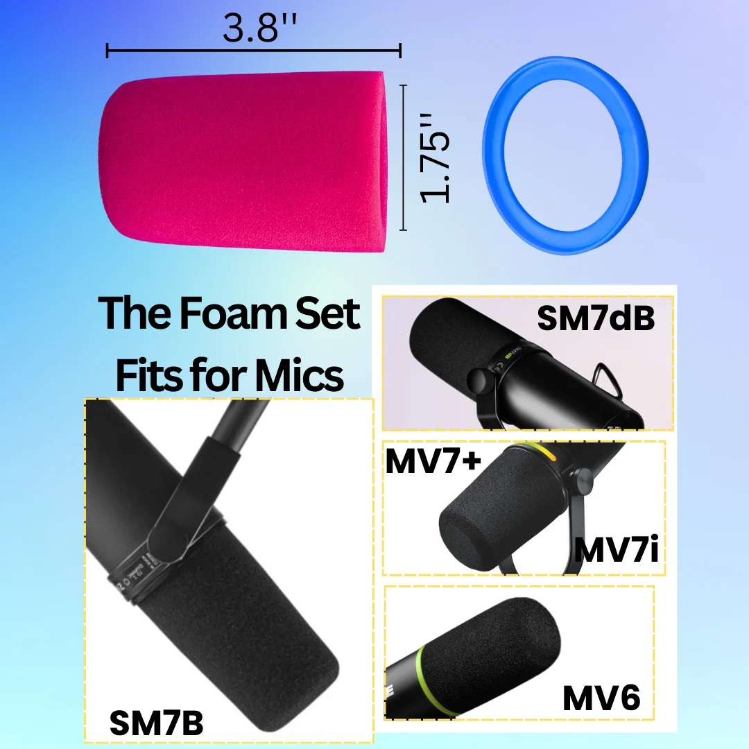 SM7B Mic Pop Filter Replacemen - đánh giá và giá Microphone Pop Filter Foam Windscreen
