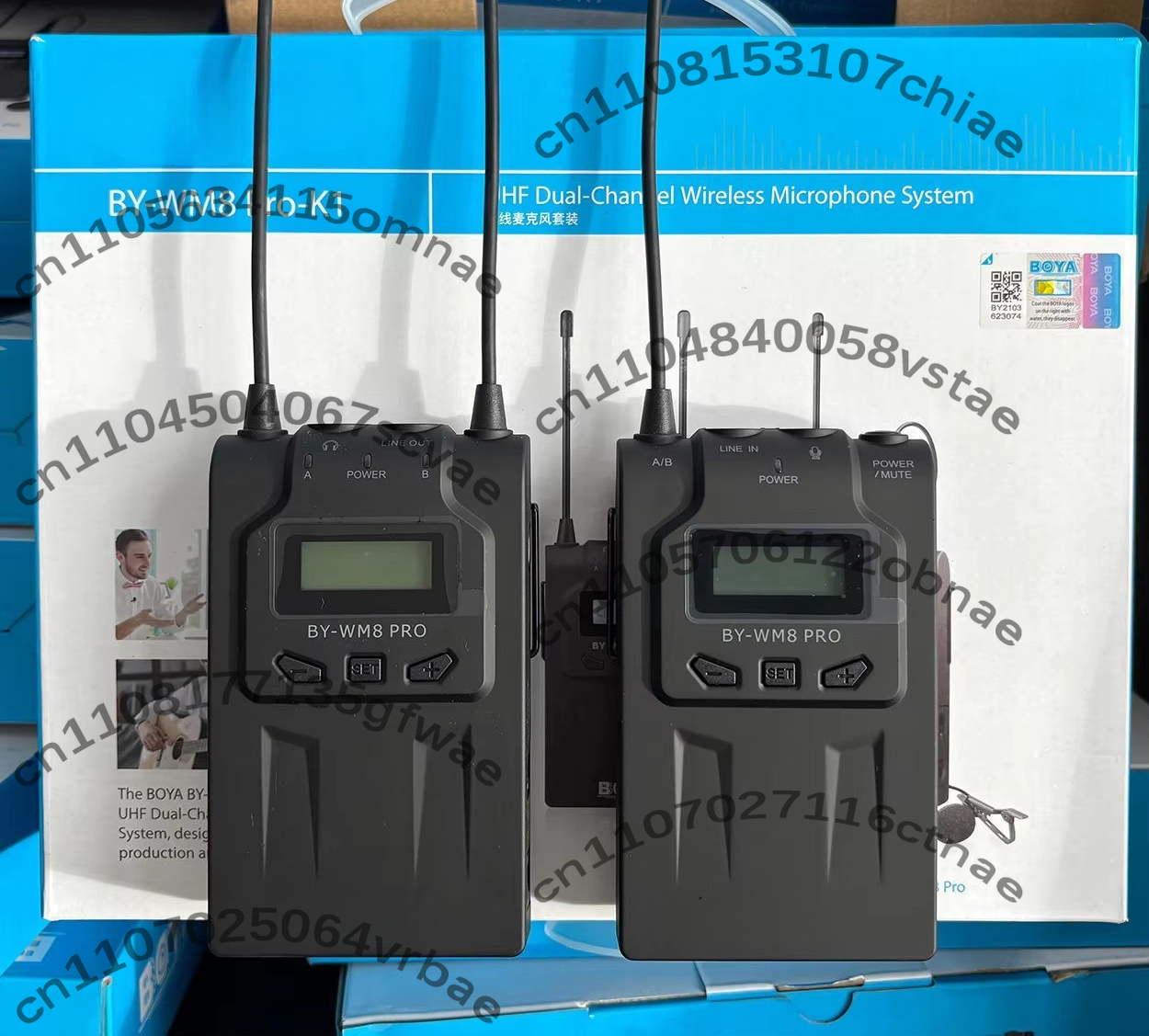 BY-WM8 Pro-K1 wireless lavalie - đánh giá và giá Wireless Lavalier Microphone Dual Receiver