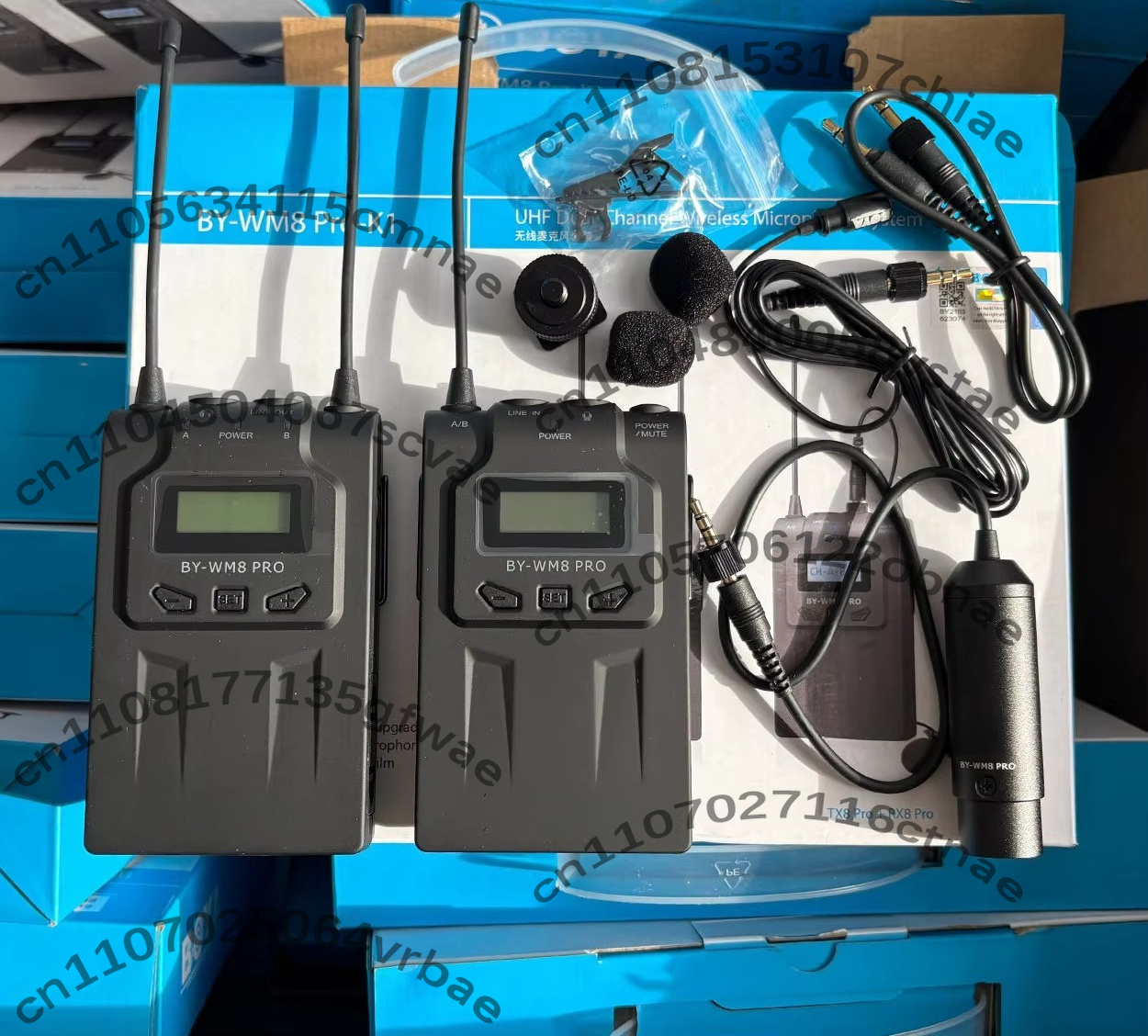 BY-WM8 Pro-K1 wireless lavalie - đánh giá và giá Wireless Lavalier Microphone Dual Receiver