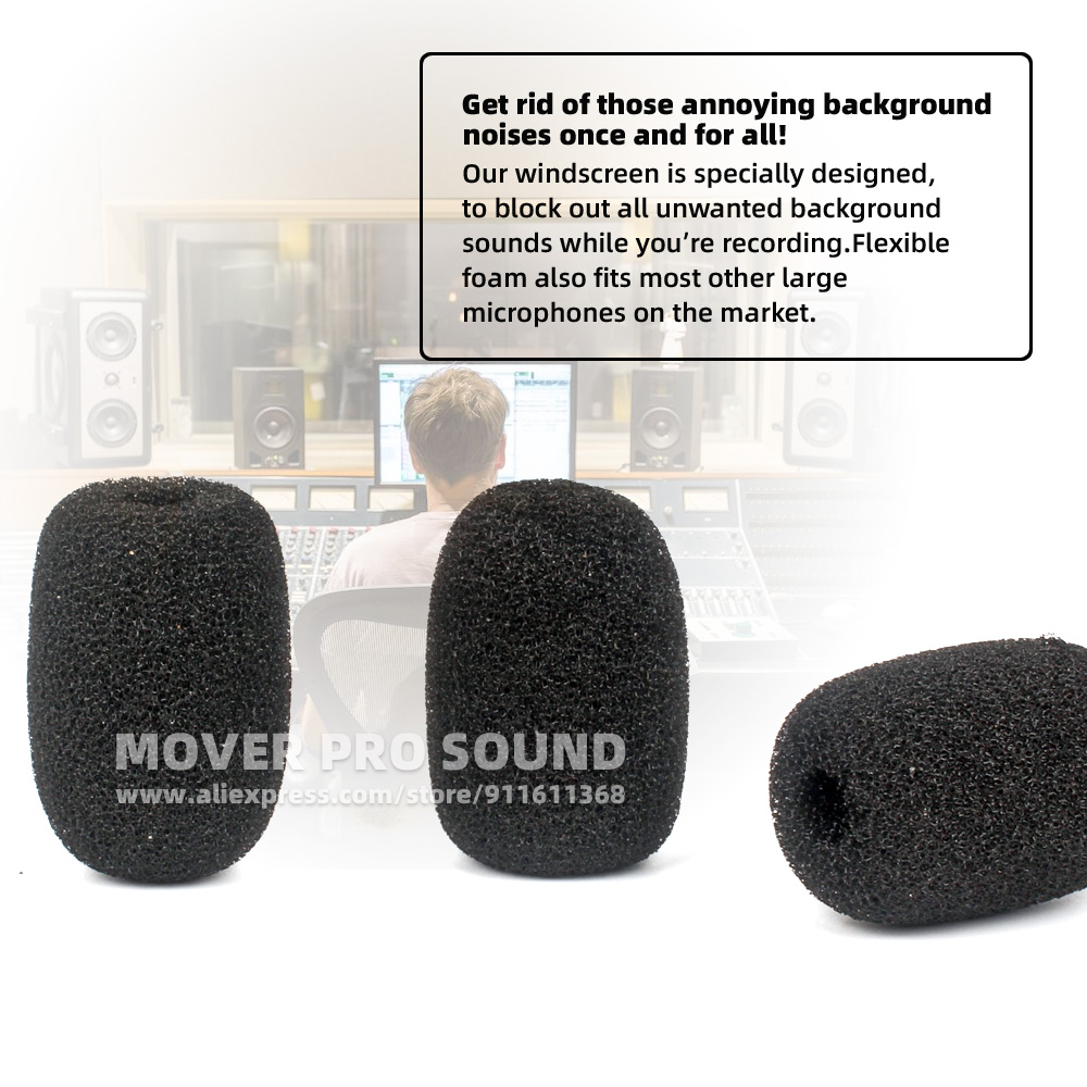 SnapVox Compatible With SHURE  - đánh giá và giá Microphone Pop Filter Foam Windscreen