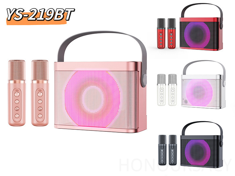 HIFI Stereo Bluetooth Karaoke  - đánh giá và giá Karaoke Machine Portable With 2 Mic
