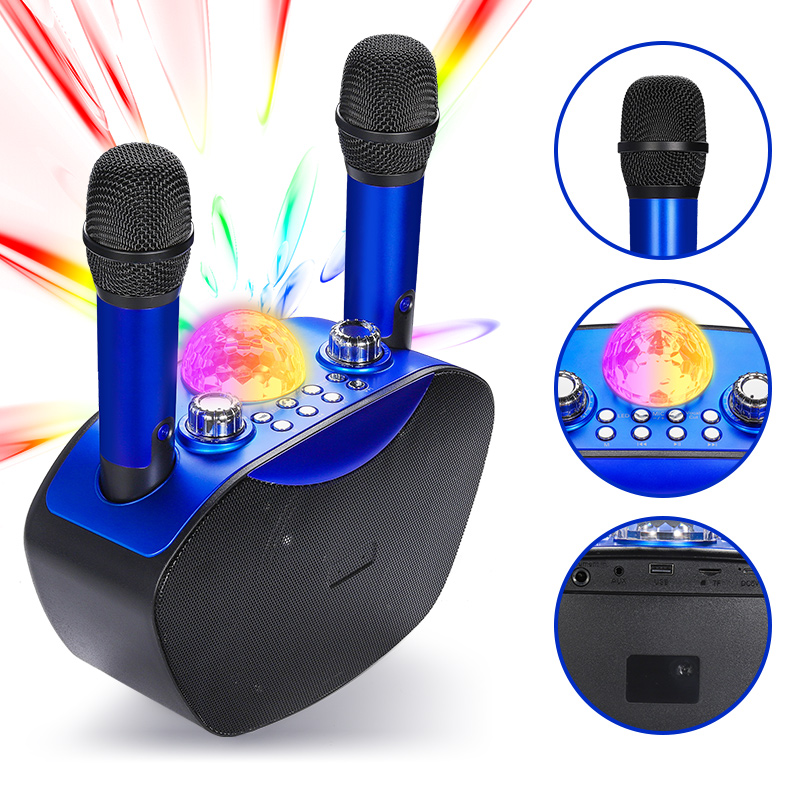 Mini Subwoofer Speaker Portabl - đánh giá và giá Bluetooth Karaoke Microphone Handheld