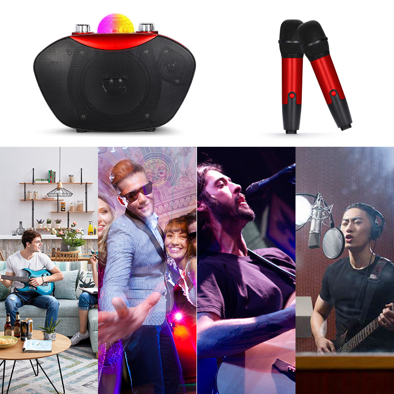 Mini Subwoofer Speaker Portabl - đánh giá và giá Bluetooth Karaoke Microphone Handheld
