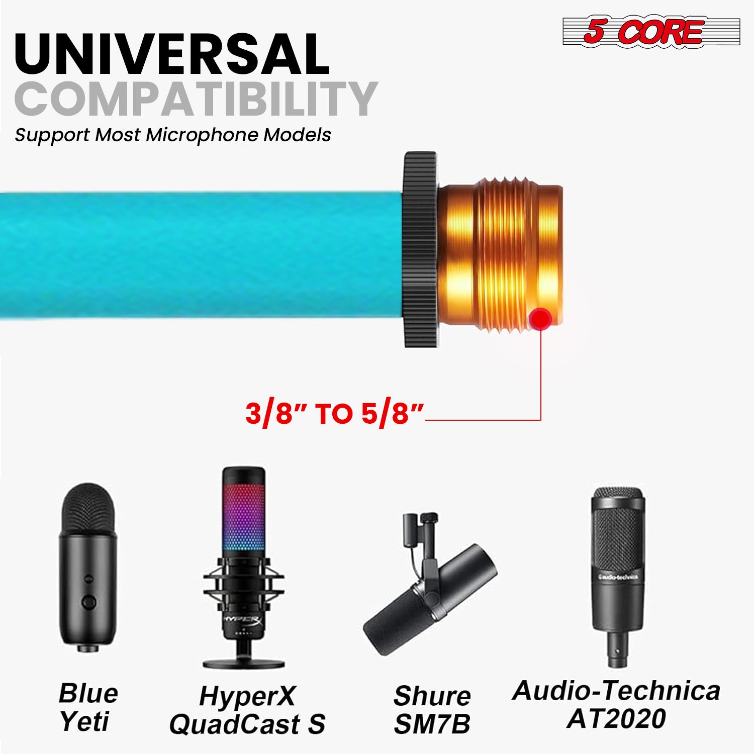 5 Core Tripod Mic Stand Adjust - đánh giá và giá Microphone Stand Boom Arm Floor