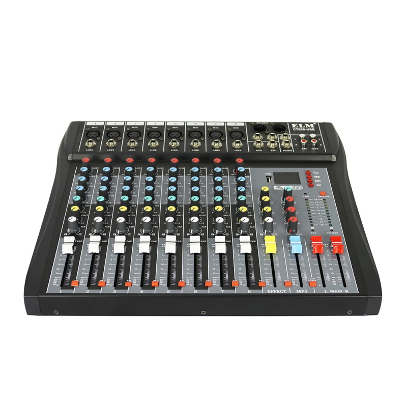 8 Channel Audio Mixer with 99  - đánh giá và giá Karaoke Amplifier Mixer Bluetooth