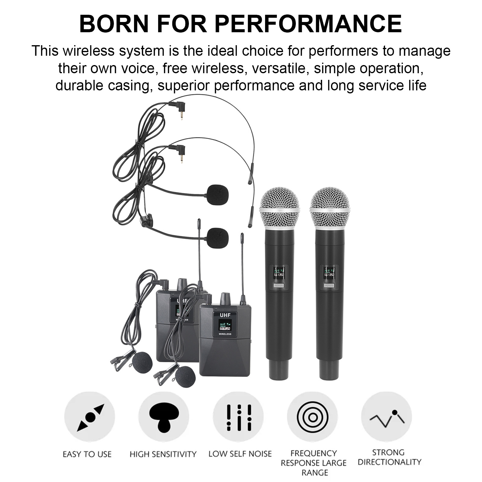 Wireless Microphone Profession - đánh giá và giá Wireless Lavalier Microphone Dual Receiver
