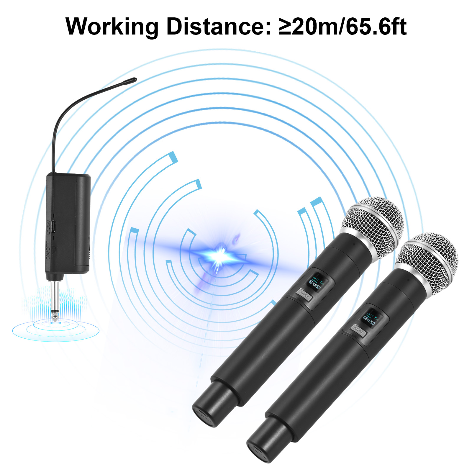 Wireless Microphone Profession - đánh giá và giá Wireless Lavalier Microphone Dual Receiver