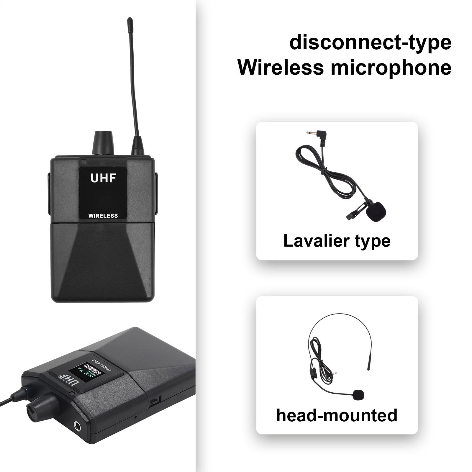 Wireless Microphone Profession - đánh giá và giá Wireless Lavalier Microphone Dual Receiver