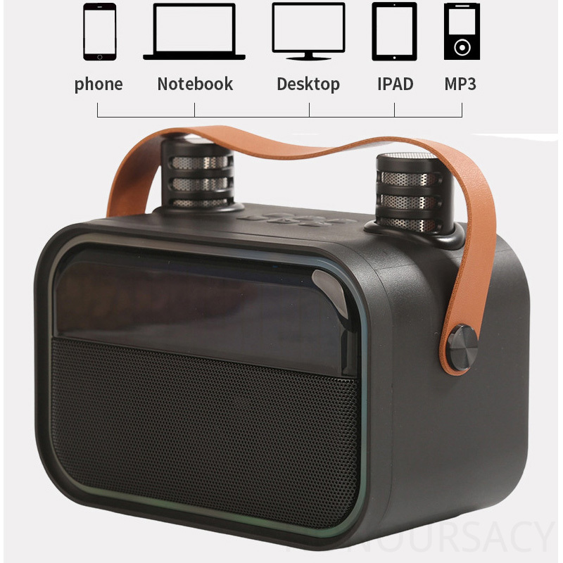 NEW Bluetooth Karaoke Speaker  - đánh giá và giá Karaoke Machine Portable With 2 Mic