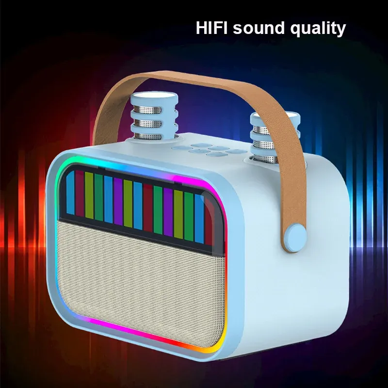 NEW Bluetooth Karaoke Speaker  - đánh giá và giá Karaoke Machine Portable With 2 Mic