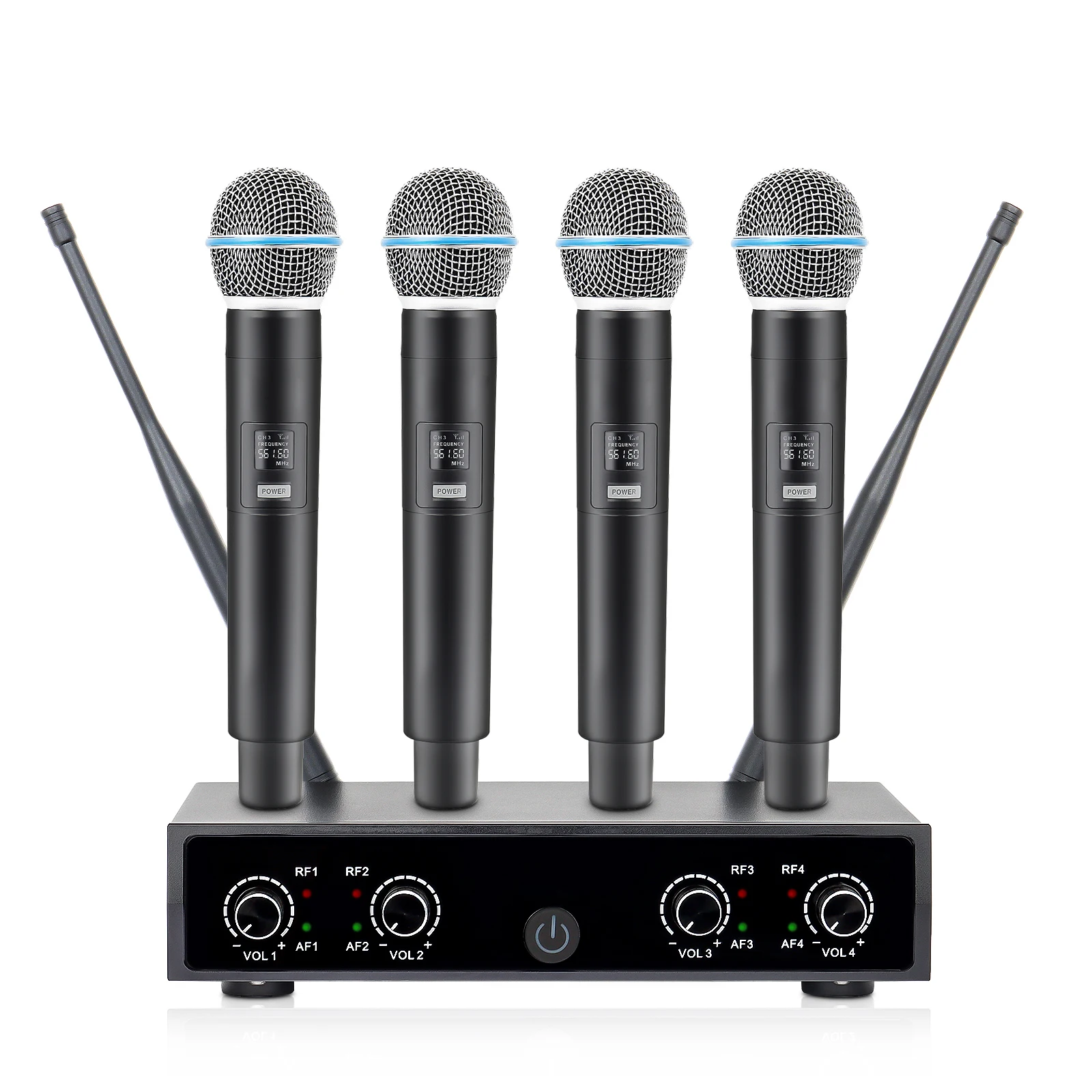 Metal UHF Wireless Microphone  - đánh giá và giá Wireless Lavalier Microphone Dual Receiver
