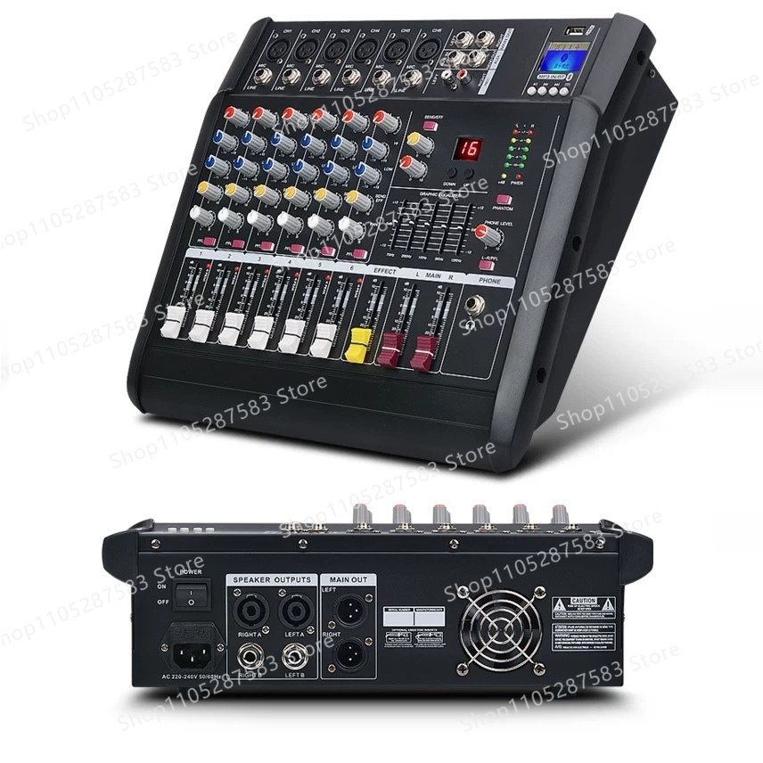 Mixer with power amplifier USB - đánh giá và giá Karaoke Amplifier Mixer Bluetooth