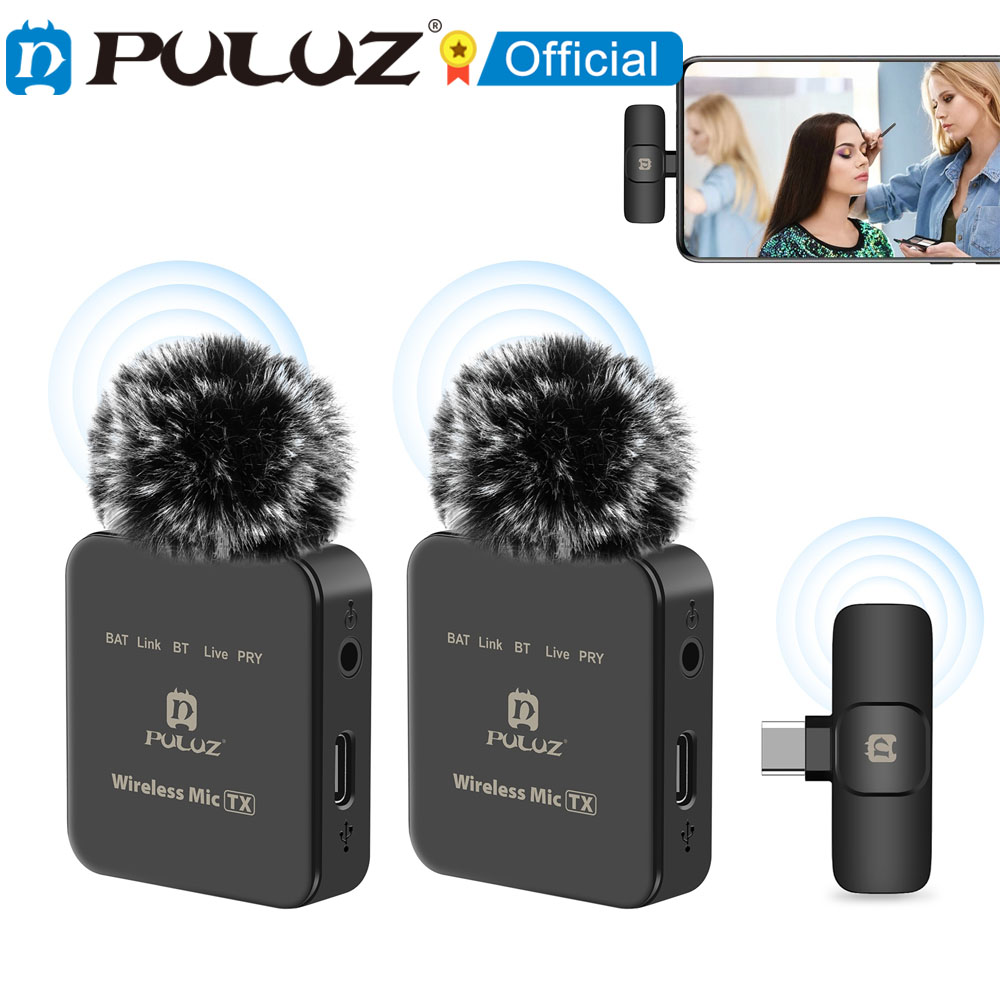 PULUZ Wireless Lavalier Microp - đánh giá và giá Wireless Lavalier Microphone Dual Receiver