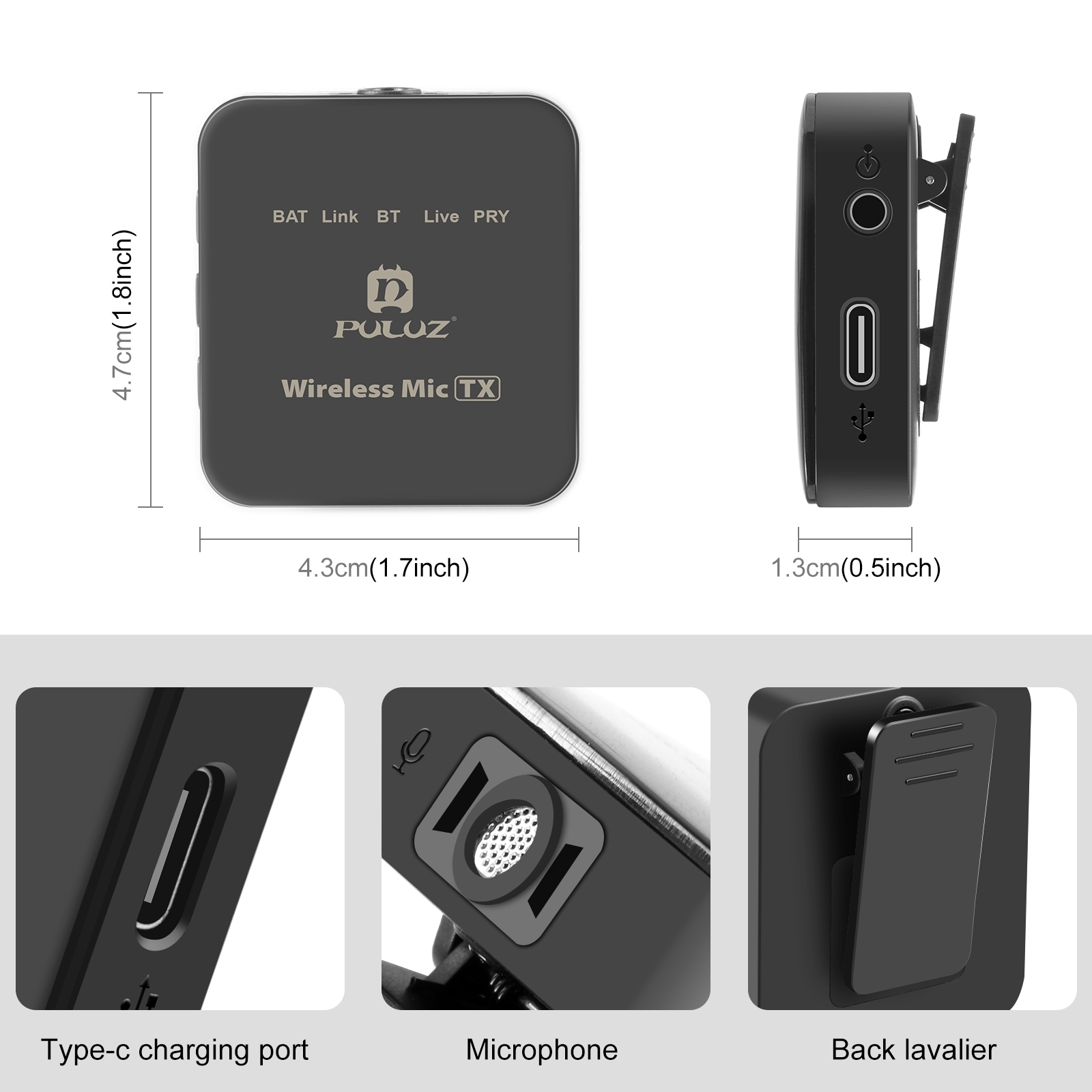 PULUZ Wireless Lavalier Microp - đánh giá và giá Wireless Lavalier Microphone Dual Receiver