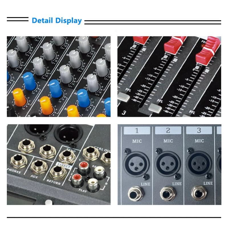 8 Channel USB Bluetooth Audio  - đánh giá và giá Karaoke Amplifier Mixer Bluetooth